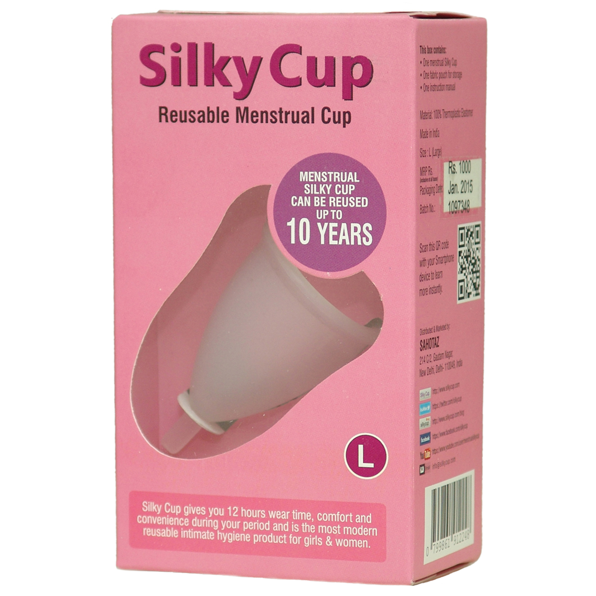 Silky Cup Reusable Menstrual Cup is tampon alternative 