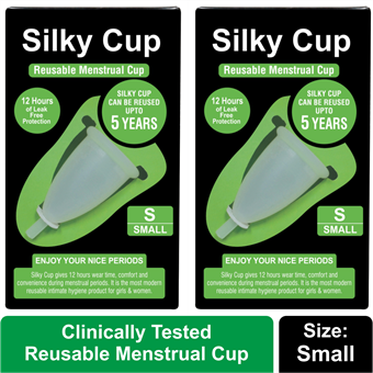 Silky Cup Menstrual Cup Vaginal Cup, Menses Cup, Menstruation Cup, Masikdharm Cup, Period Cup, Sanitary Cup