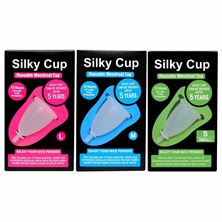Silky Cup Large Medium Small menstrual cup India